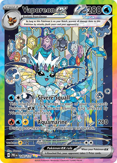 Vaporeon ex, Prismatic Evolutions 149