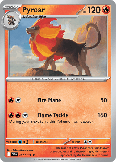 Pyroar, Prismatic Evolutions 16