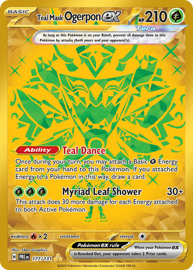 Teal Mask Ogerpon ex, Prismatic Evolutions 177