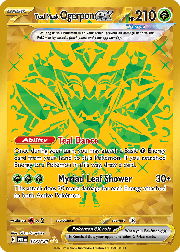 Teal Mask Ogerpon ex, Prismatic Evolutions 177