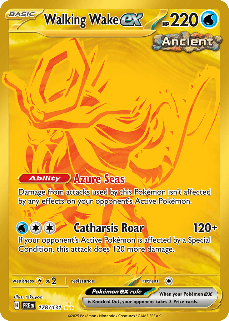 Walking Wake ex, Prismatic Evolutions 178