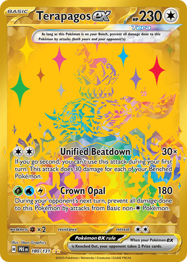 Terapagos ex, Prismatic Evolutions 180