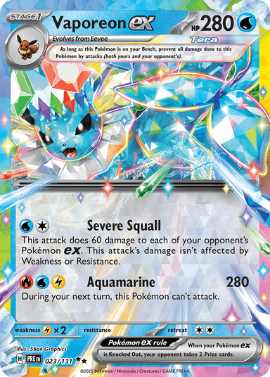 Vaporeon ex, Prismatic Evolutions 23