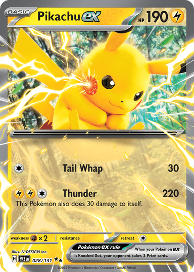 Pikachu ex, Prismatic Evolutions 28