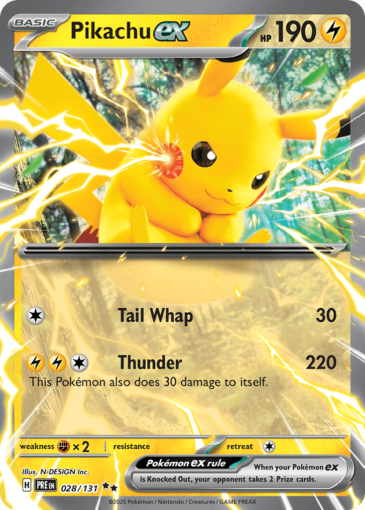 Pikachu ex, Prismatic Evolutions 28