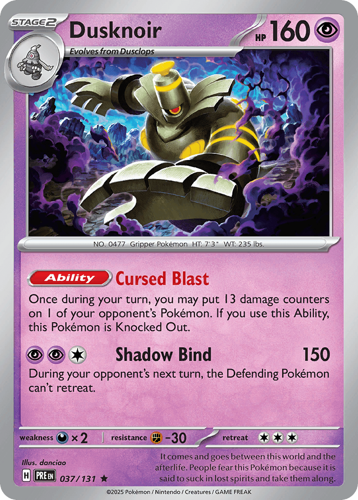 Dusknoir, Prismatic Evolutions 37