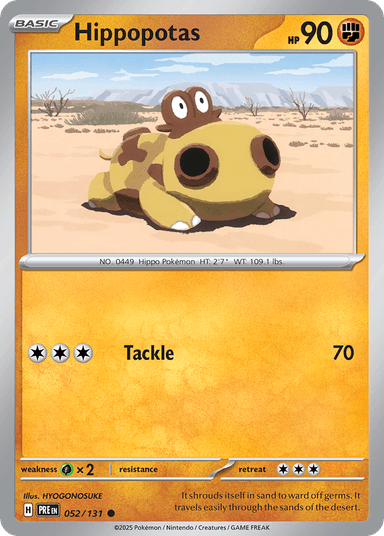 Hippopotas, Prismatic Evolutions 52