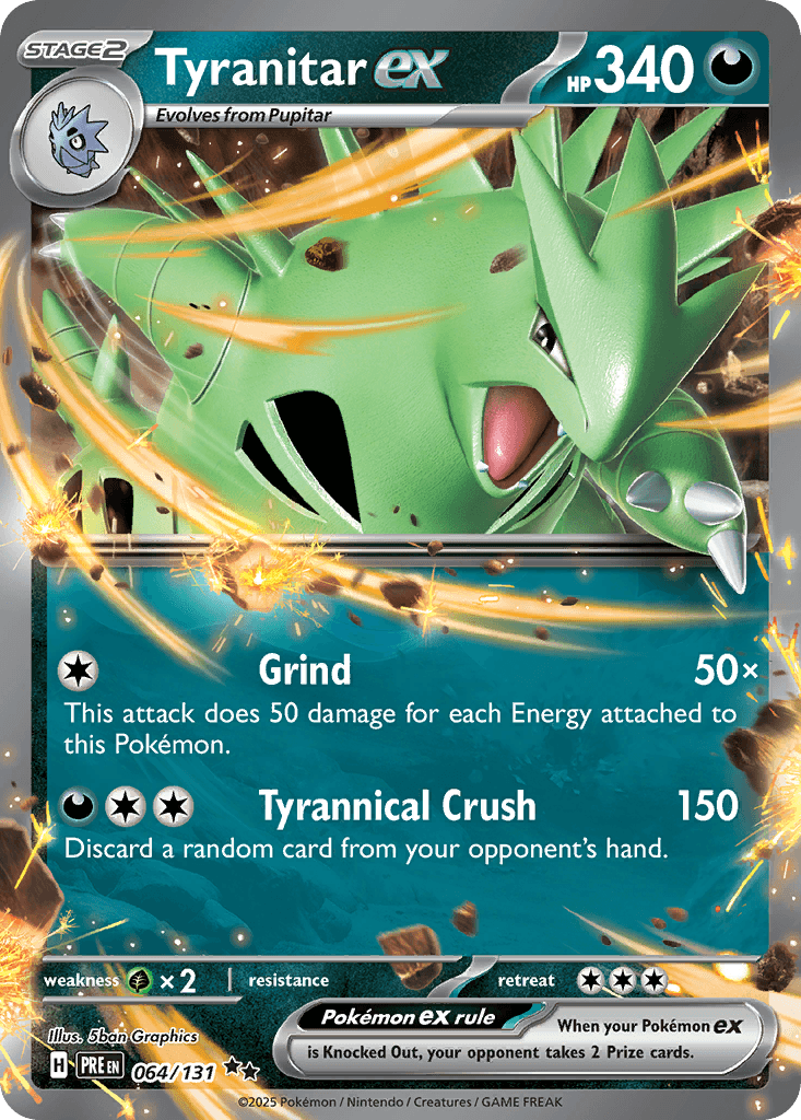 Tyranitar ex, Prismatic Evolutions 64