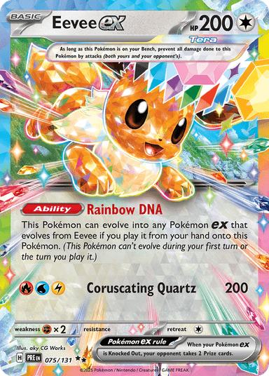 Eevee ex, Prismatic Evolutions 75