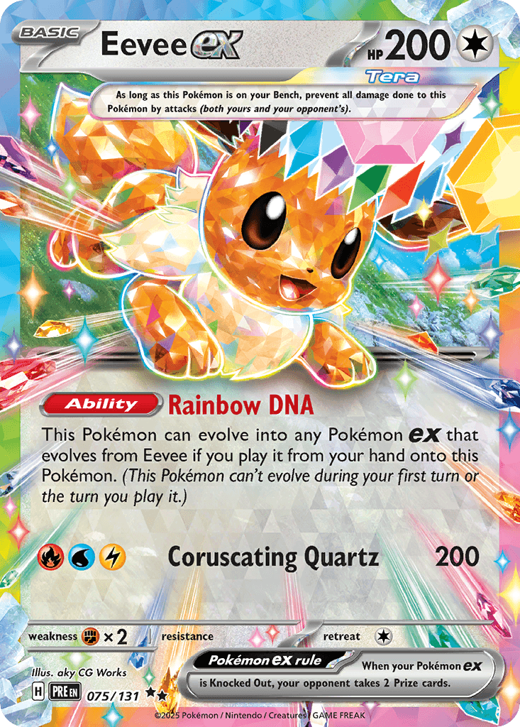 Eevee ex, Prismatic Evolutions 75