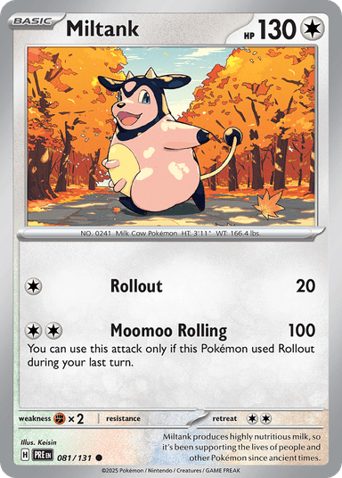 Miltank, Prismatic Evolutions 81