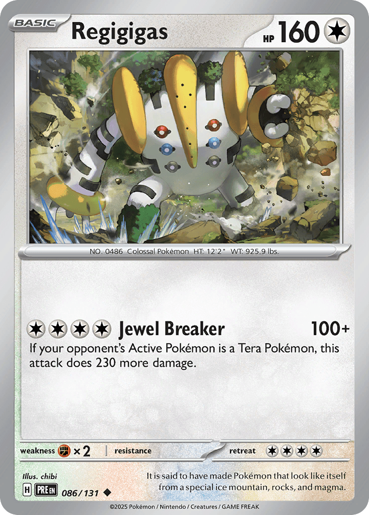 Regigigas, Prismatic Evolutions 86