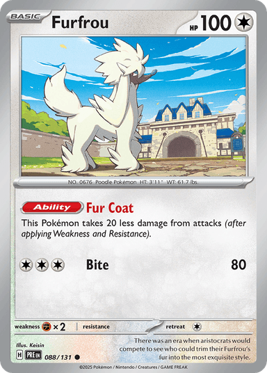 Furfrou, Prismatic Evolutions 88
