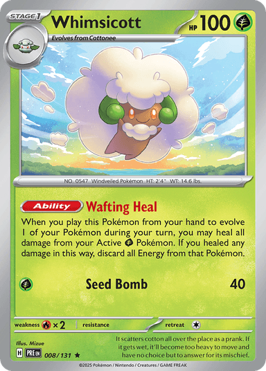 Whimsicott, Prismatic Evolutions 8