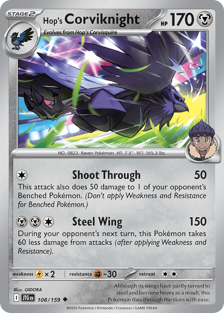 Hop's Corviknight, Journey Together 108