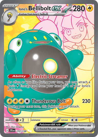 Iono's Bellibolt ex, Journey Together 172