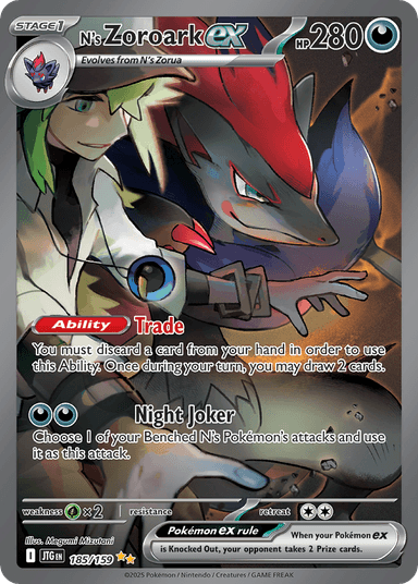 N's Zoroark ex, Journey Together 185