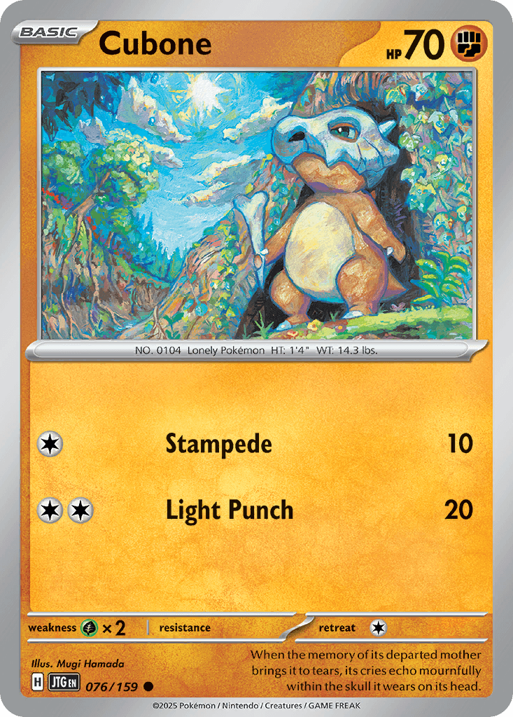 Cubone, Journey Together 76
