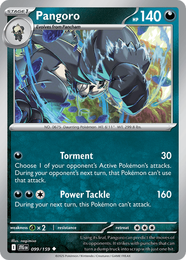 Pangoro, Journey Together 99
