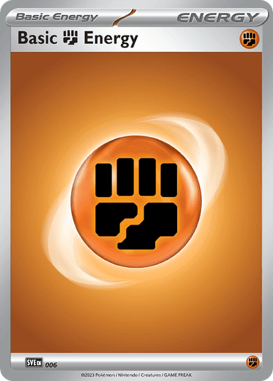 Basic Fighting Energy, Scarlet & Violet Energies 6