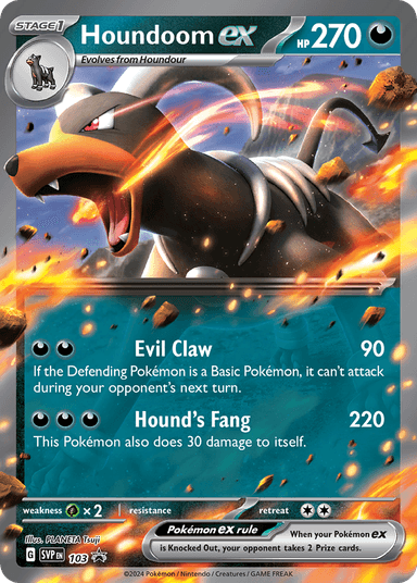 Houndoom ex, Scarlet & Violet Black Star Promos 103