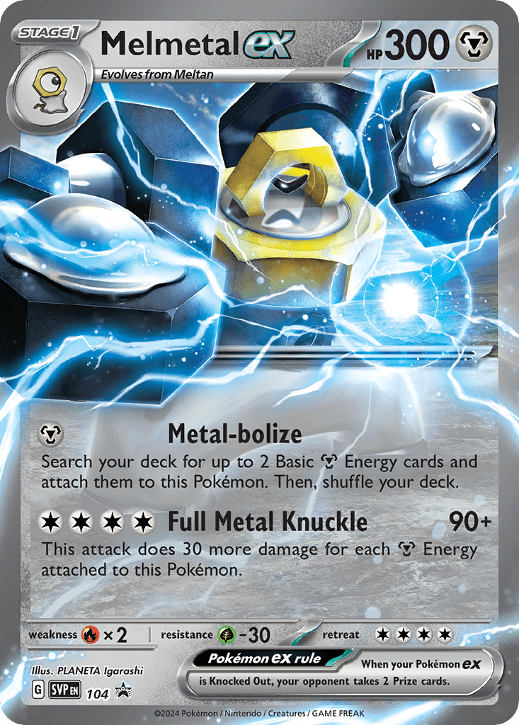 Melmetal ex, Scarlet & Violet Black Star Promos 104