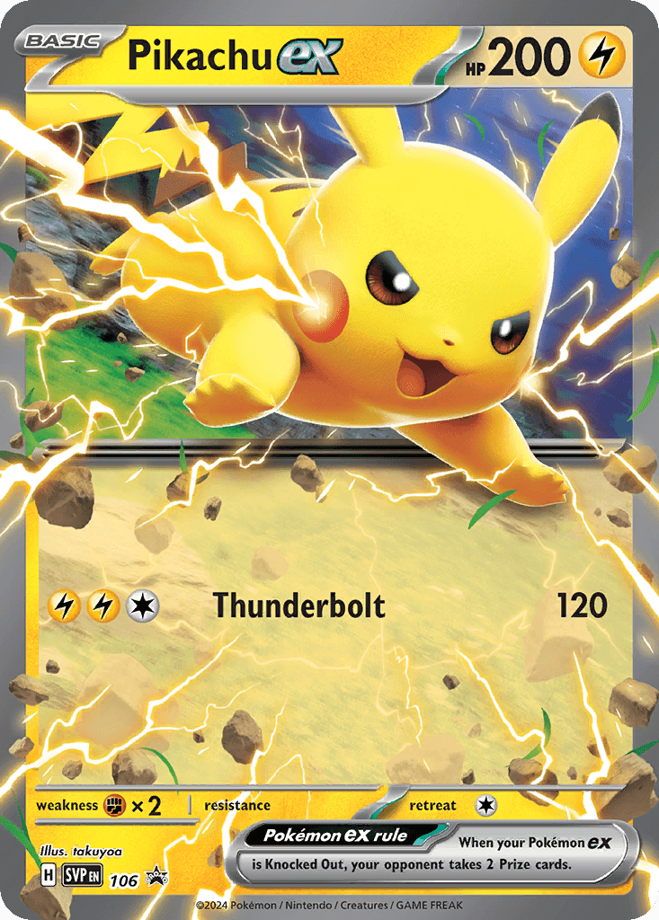 Pikachu ex, Scarlet & Violet Black Star Promos 106
