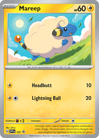 Mareep, Scarlet & Violet Black Star Promos 107
