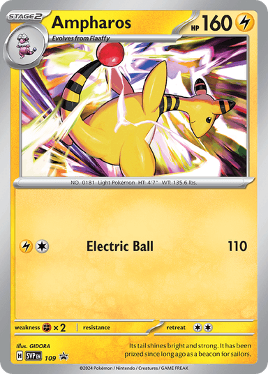 Ampharos, Scarlet & Violet Black Star Promos 109