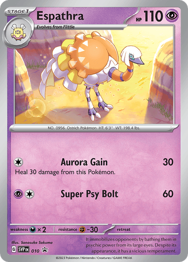 Espathra, Scarlet & Violet Black Star Promos 10