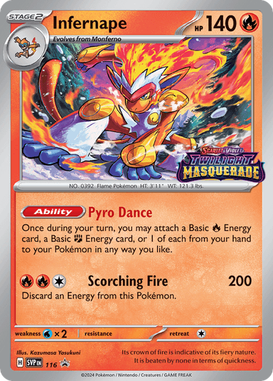 Infernape, Scarlet & Violet Black Star Promos 116