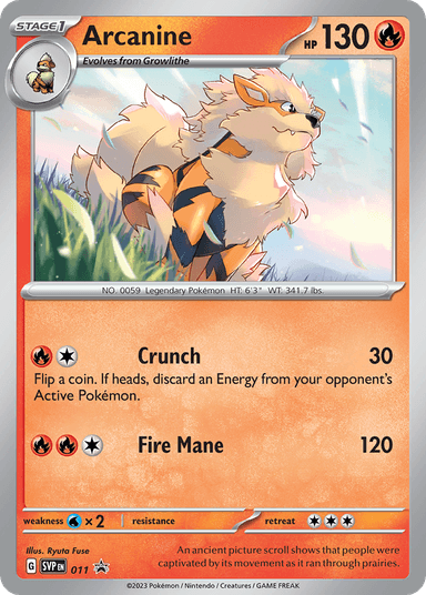 Arcanine, Scarlet & Violet Black Star Promos 11