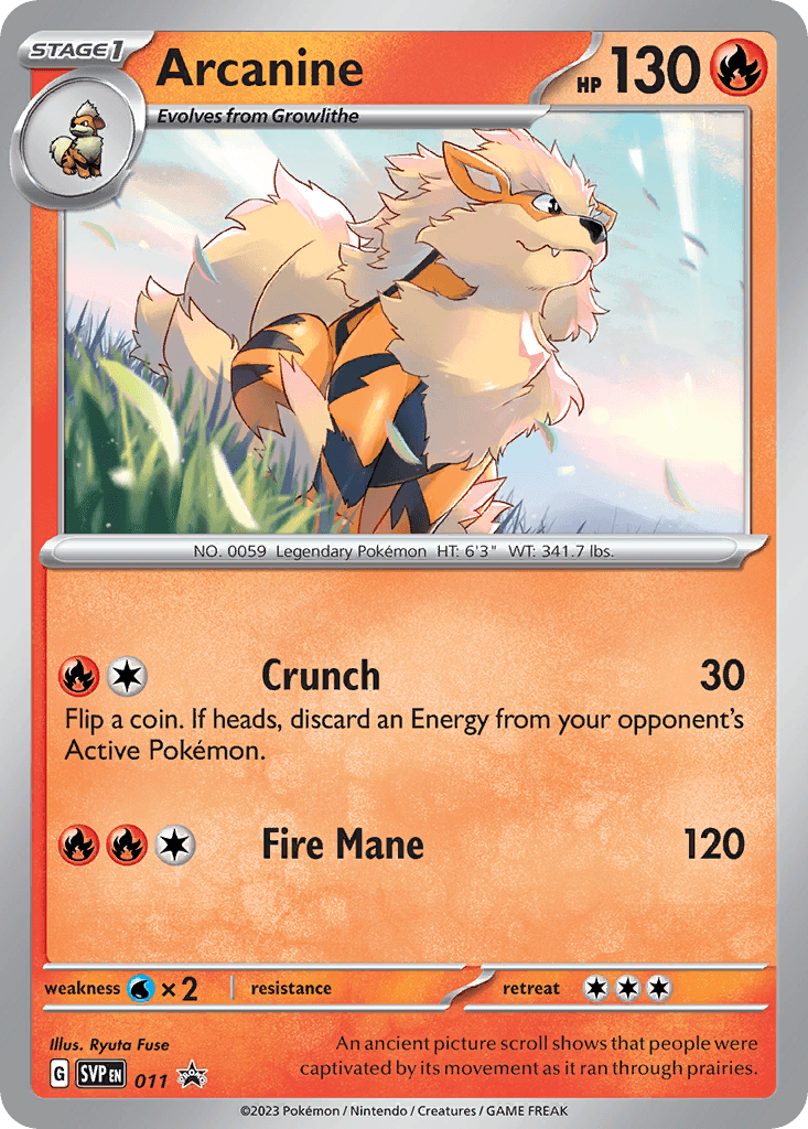 Arcanine, Scarlet & Violet Black Star Promos 11