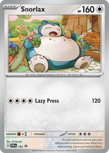 Snorlax, Scarlet & Violet Black Star Promos 122