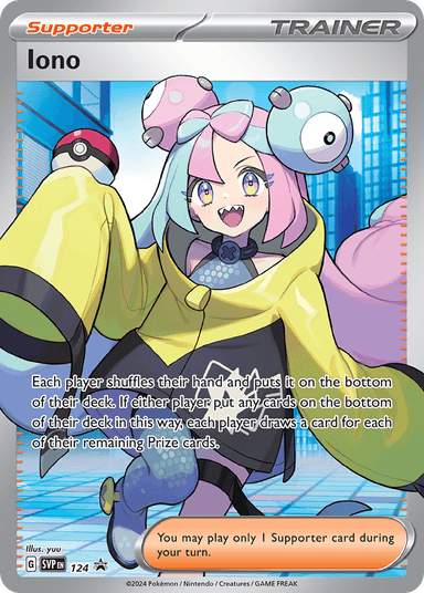 Iono, Scarlet & Violet Black Star Promos 124