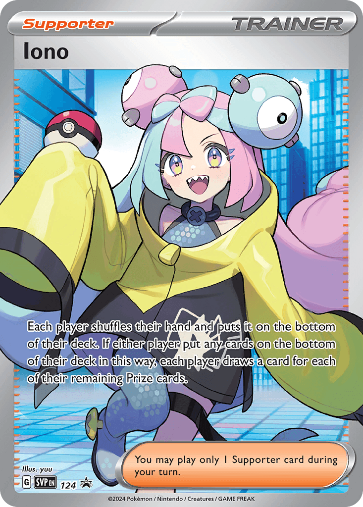 Iono, Scarlet & Violet Black Star Promos 124