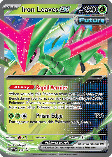 Iron Leaves ex, Scarlet & Violet Black Star Promos 128