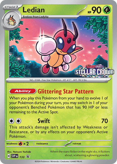 Ledian, Scarlet & Violet Black Star Promos 133