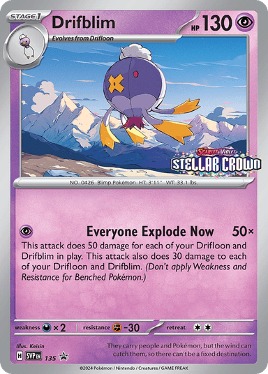 Drifblim, Scarlet & Violet Black Star Promos 135