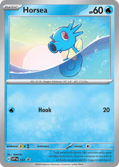 Horsea, Scarlet & Violet Black Star Promos 137