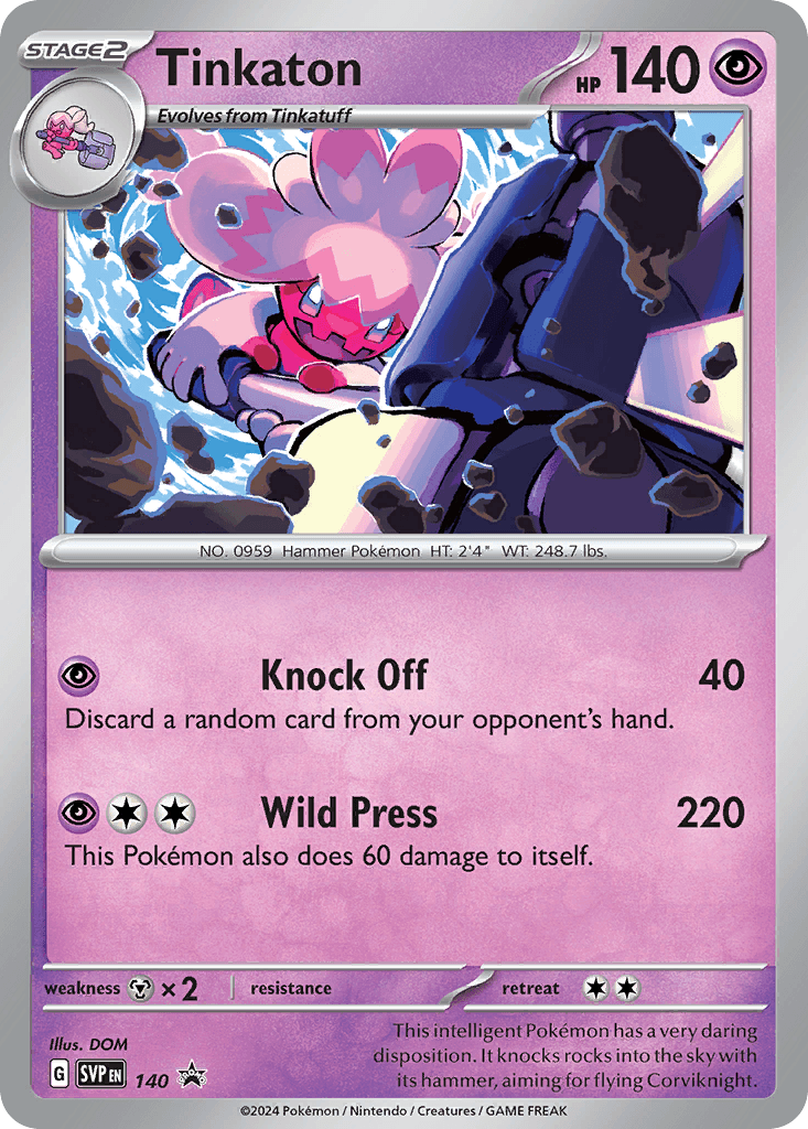 Tinkaton, Scarlet & Violet Black Star Promos 140