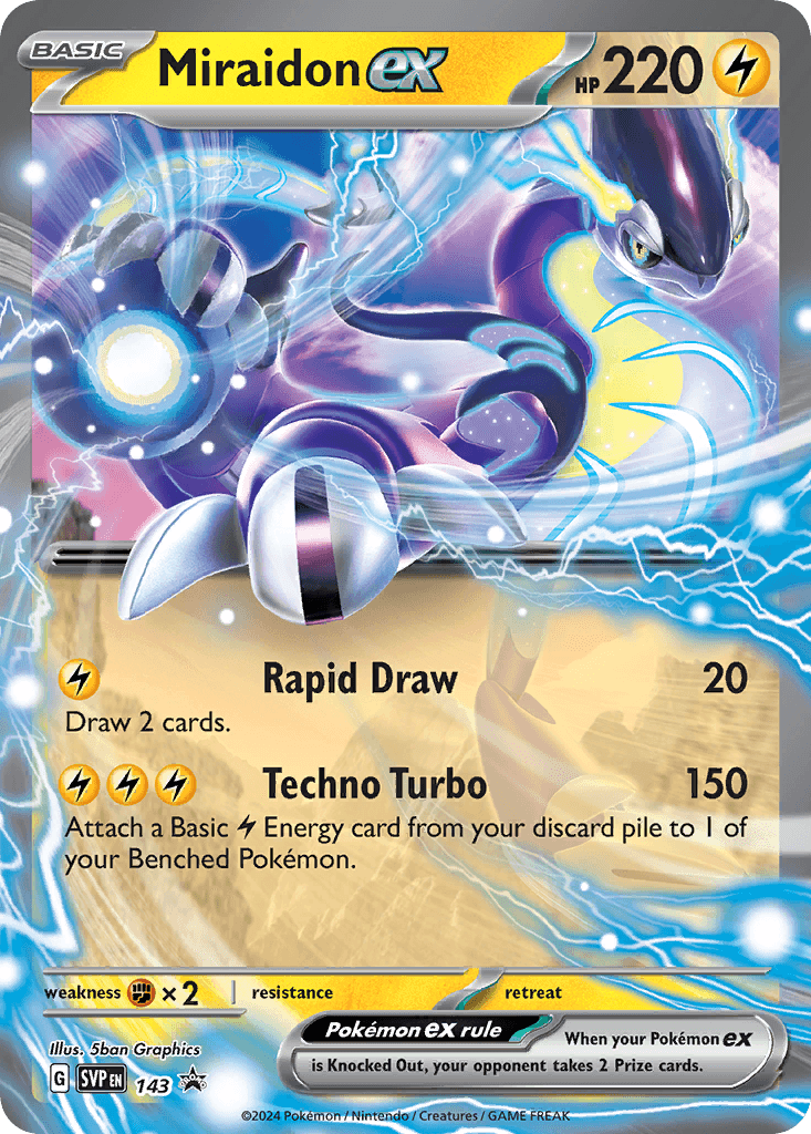 Miraidon ex, Scarlet & Violet Black Star Promos 143