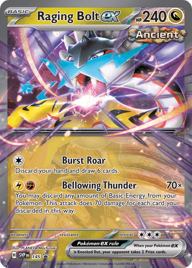 Raging Bolt ex, Scarlet & Violet Black Star Promos 145