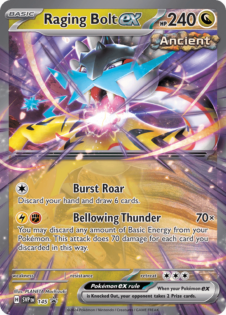 Raging Bolt ex, Scarlet & Violet Black Star Promos 145