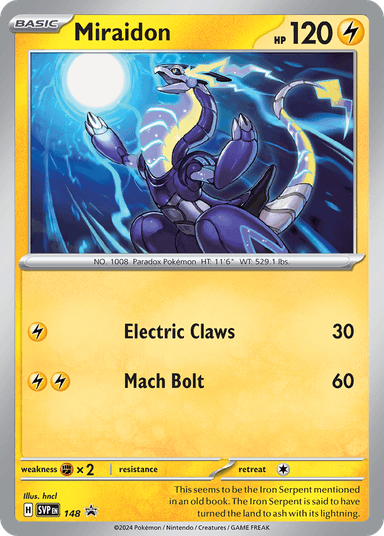 Miraidon, Scarlet & Violet Black Star Promos 148