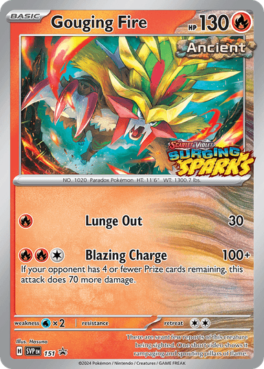 Gouging Fire, Scarlet & Violet Black Star Promos 151