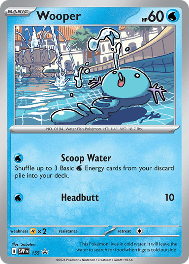 Wooper, Scarlet & Violet Black Star Promos 155