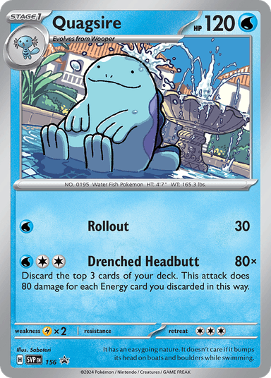 Quagsire, Scarlet & Violet Black Star Promos 156