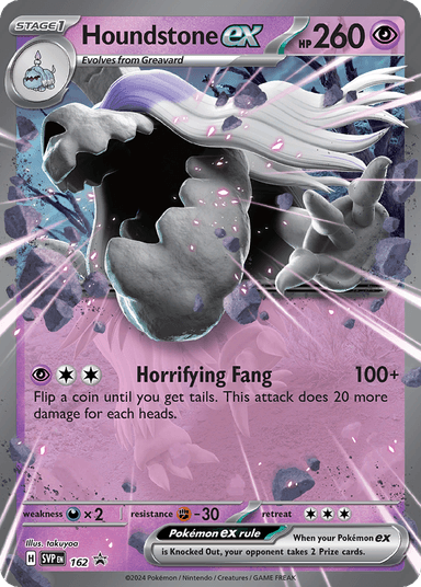 Houndstone ex, Scarlet & Violet Black Star Promos 162