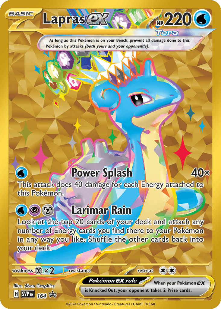 Lapras ex, Scarlet & Violet Black Star Promos 164